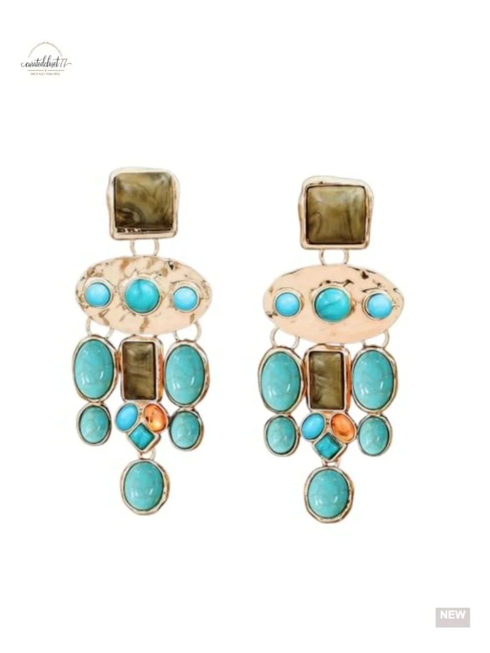 Boho Chandelier Drop & Dangle Earrings Vintage Statement Hippie Jewelry